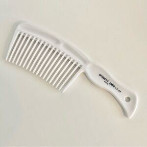 Vintage Spornette Jumbo Wide Tooth  Detangling Comb Hair Korea 3.75" White C-125